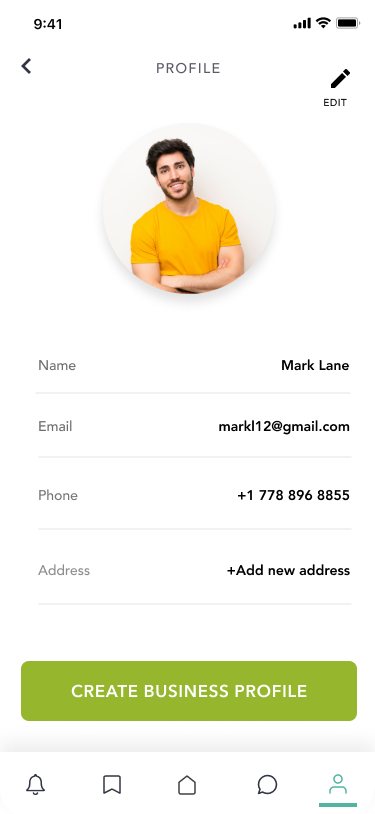MY Trade Shop app screen