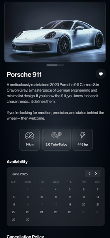 Vlcc Vancouver Luxury Club app screen