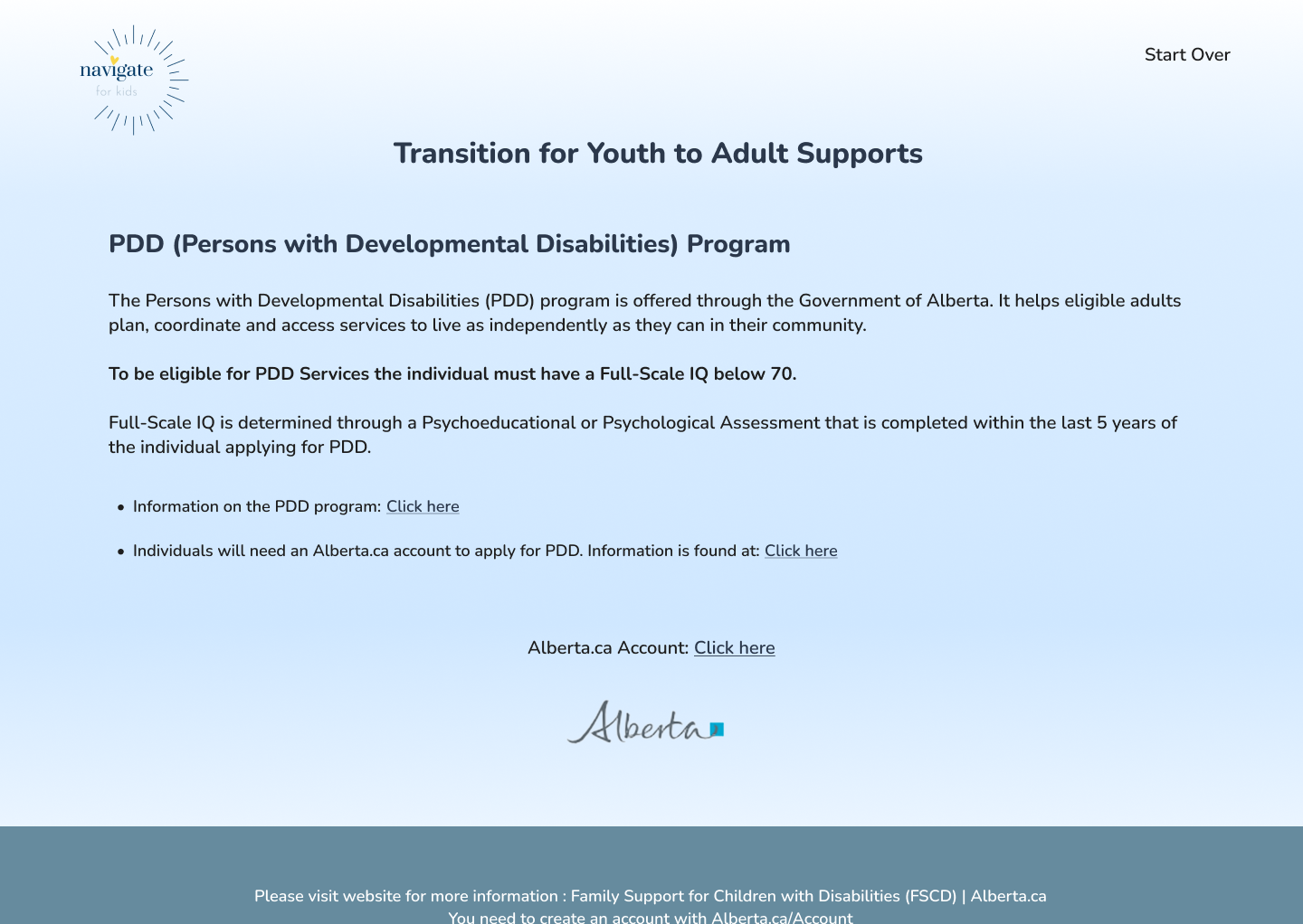Calgary Scope Society app screen