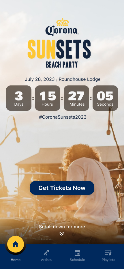 Corona app screen