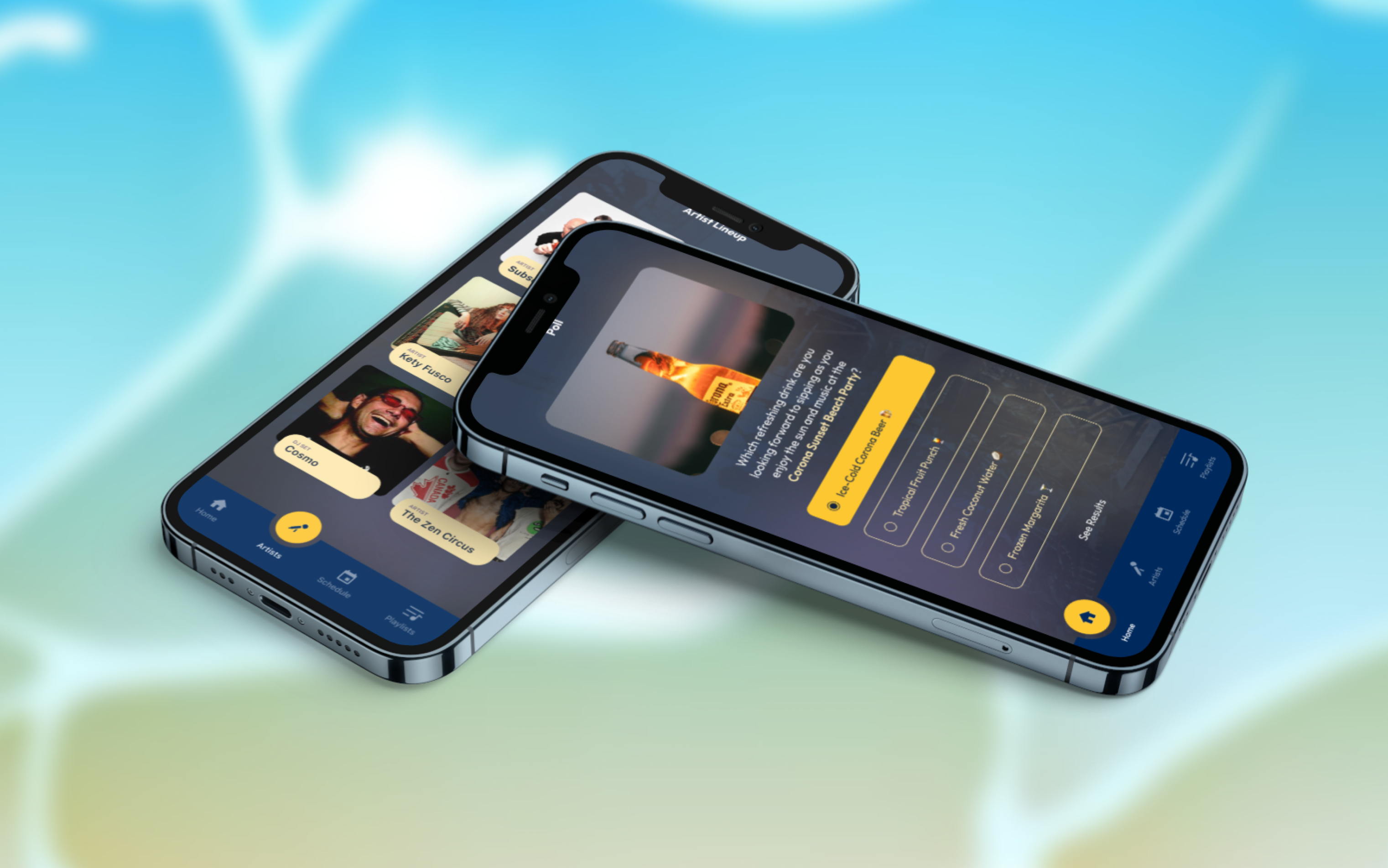 Corona app screen
