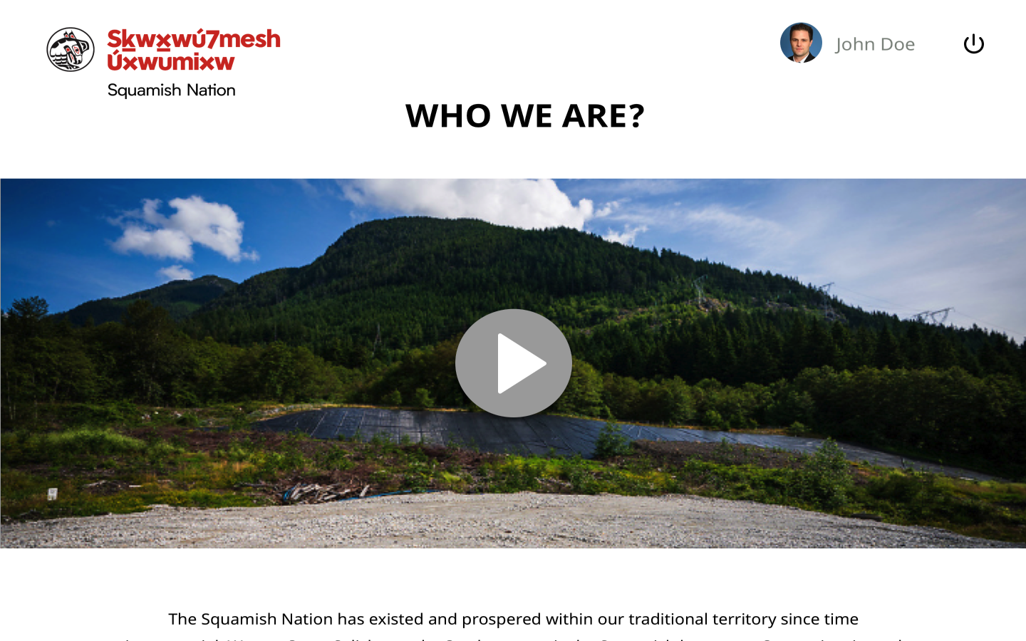 Lng Canada app screen