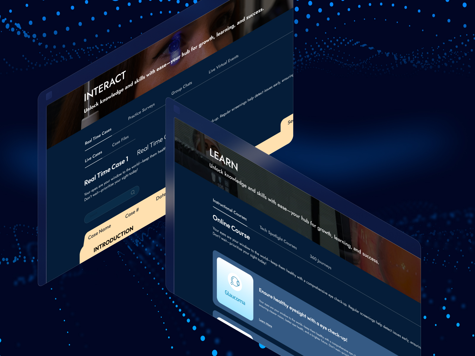 The Eyecomplex app screen