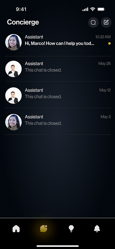 Vlcc Vancouver Luxury Club app screen
