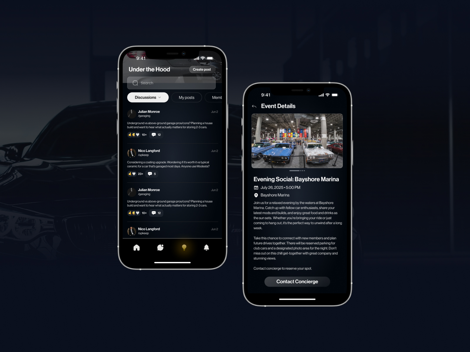 Vlcc Vancouver Luxury Club app screen