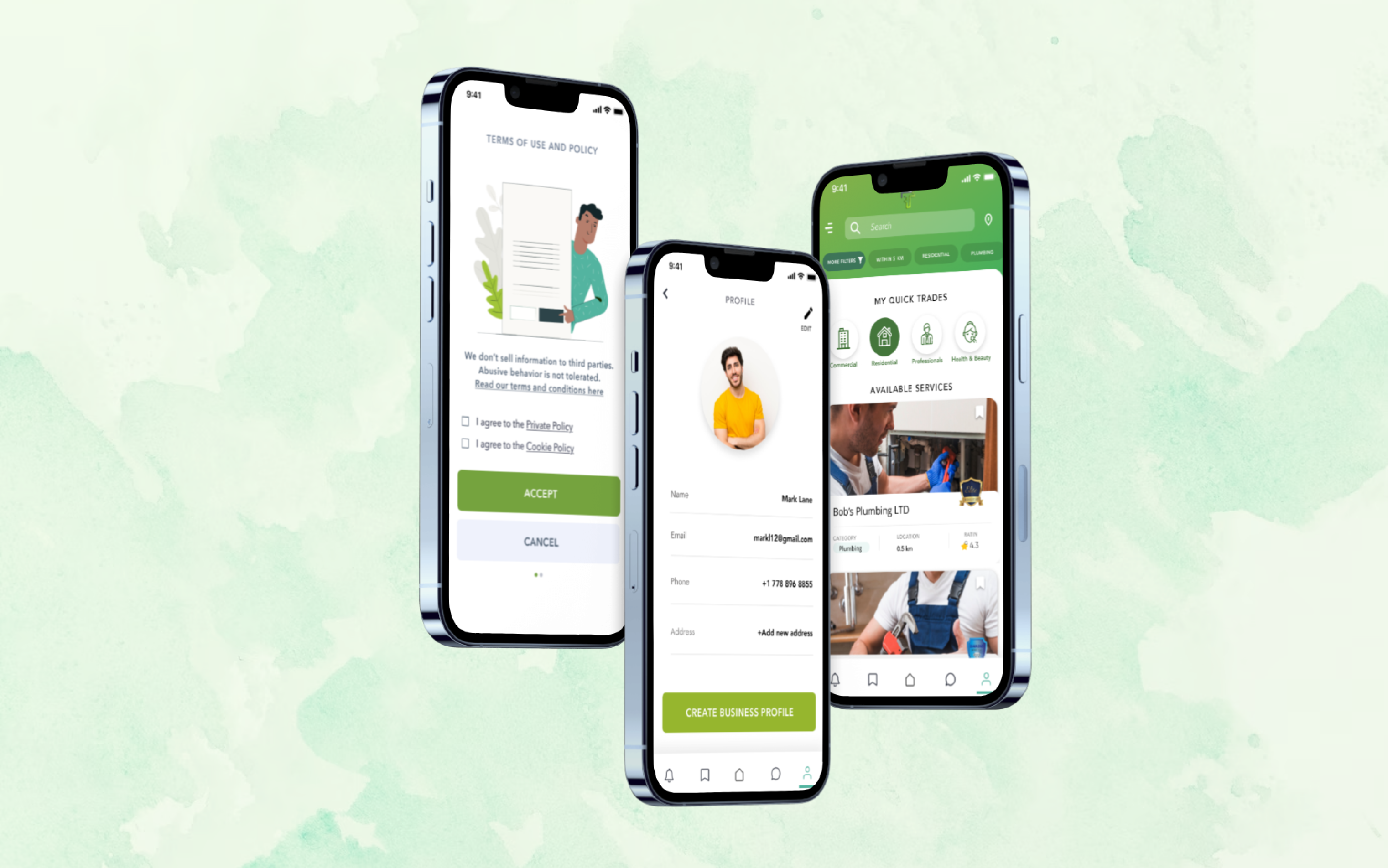 MY Trade Shop app screen