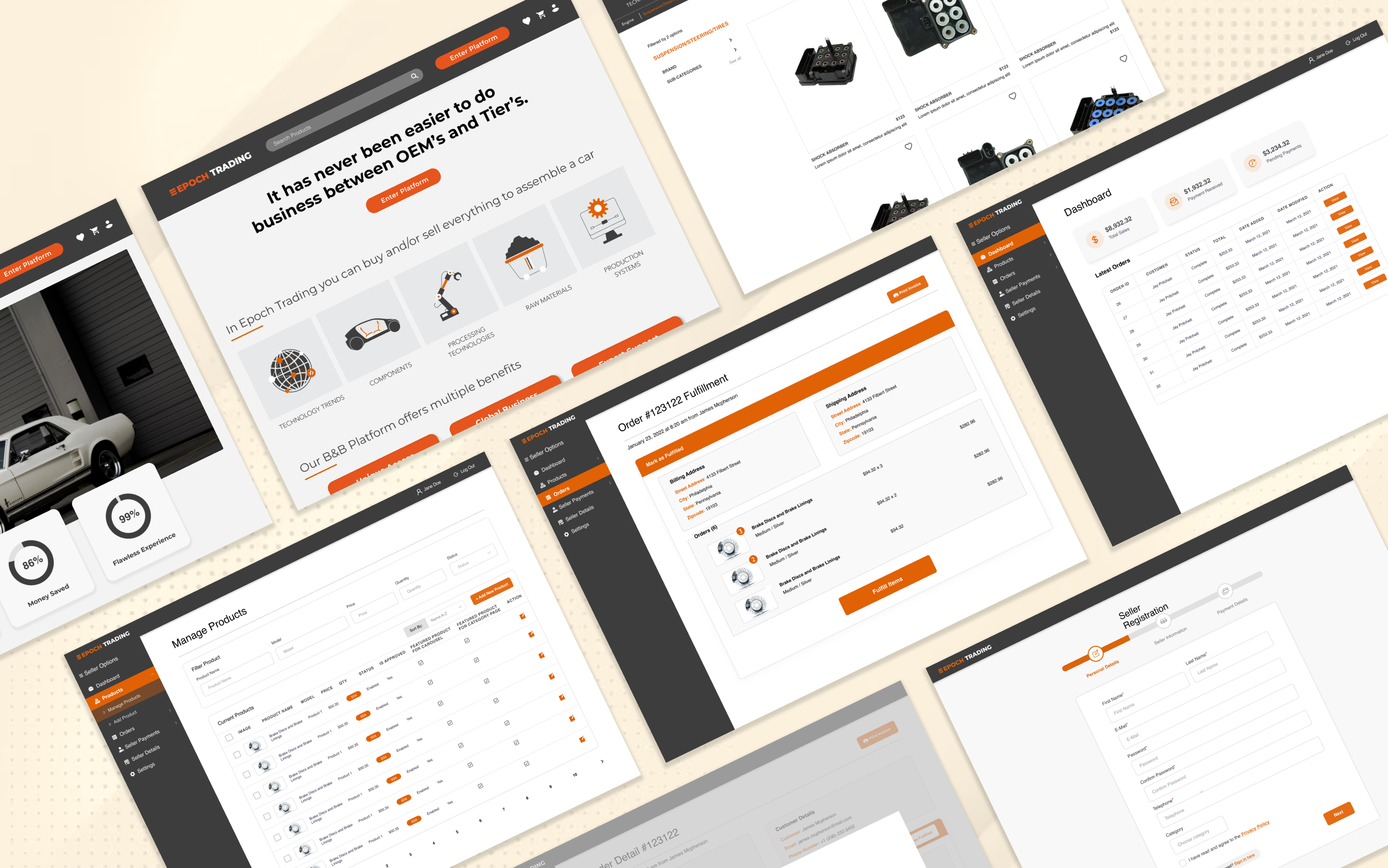 Epoch Trading app screen