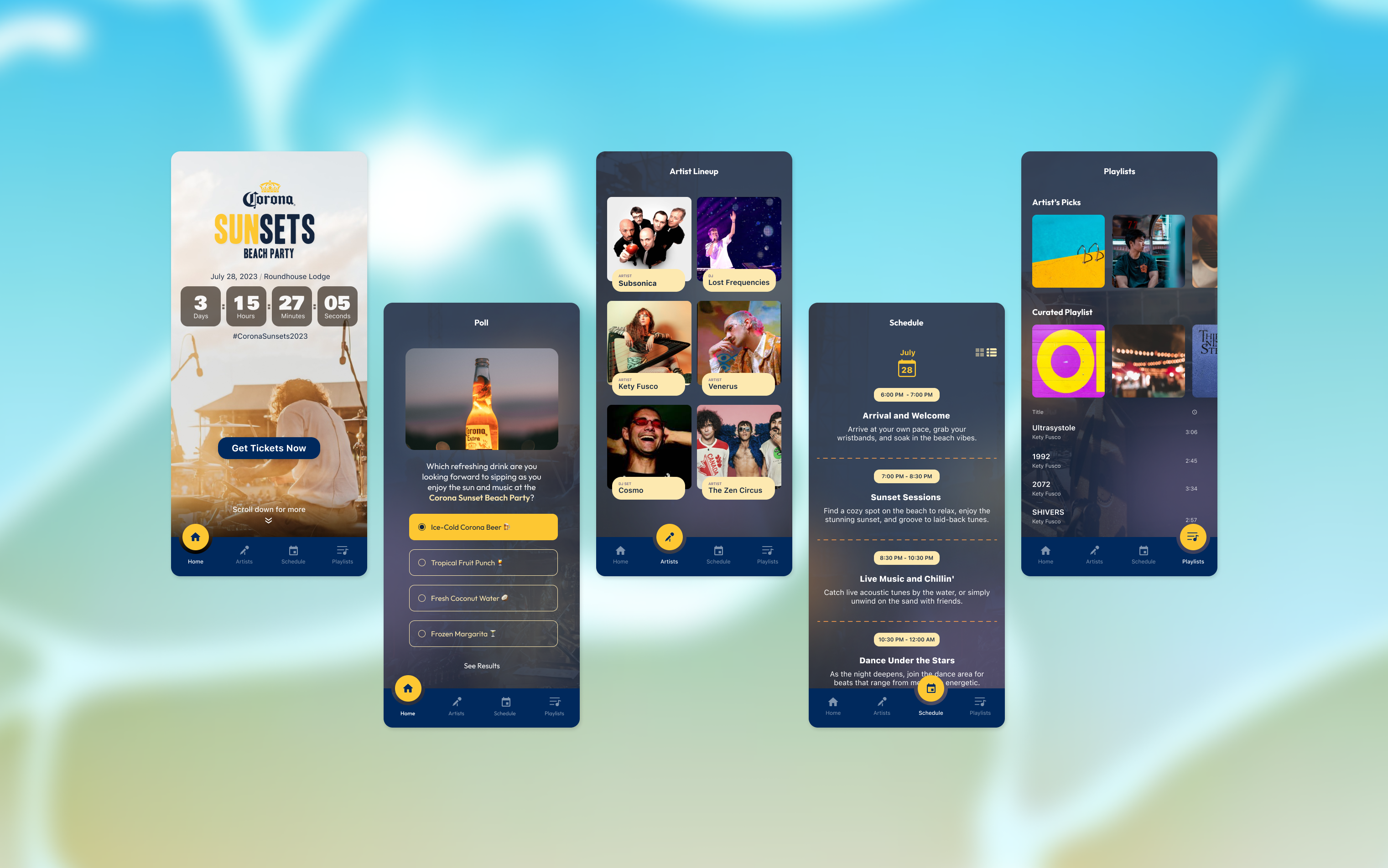 Corona app screen