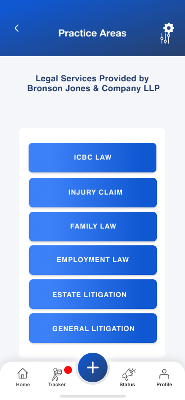 Bronson Jones app screen