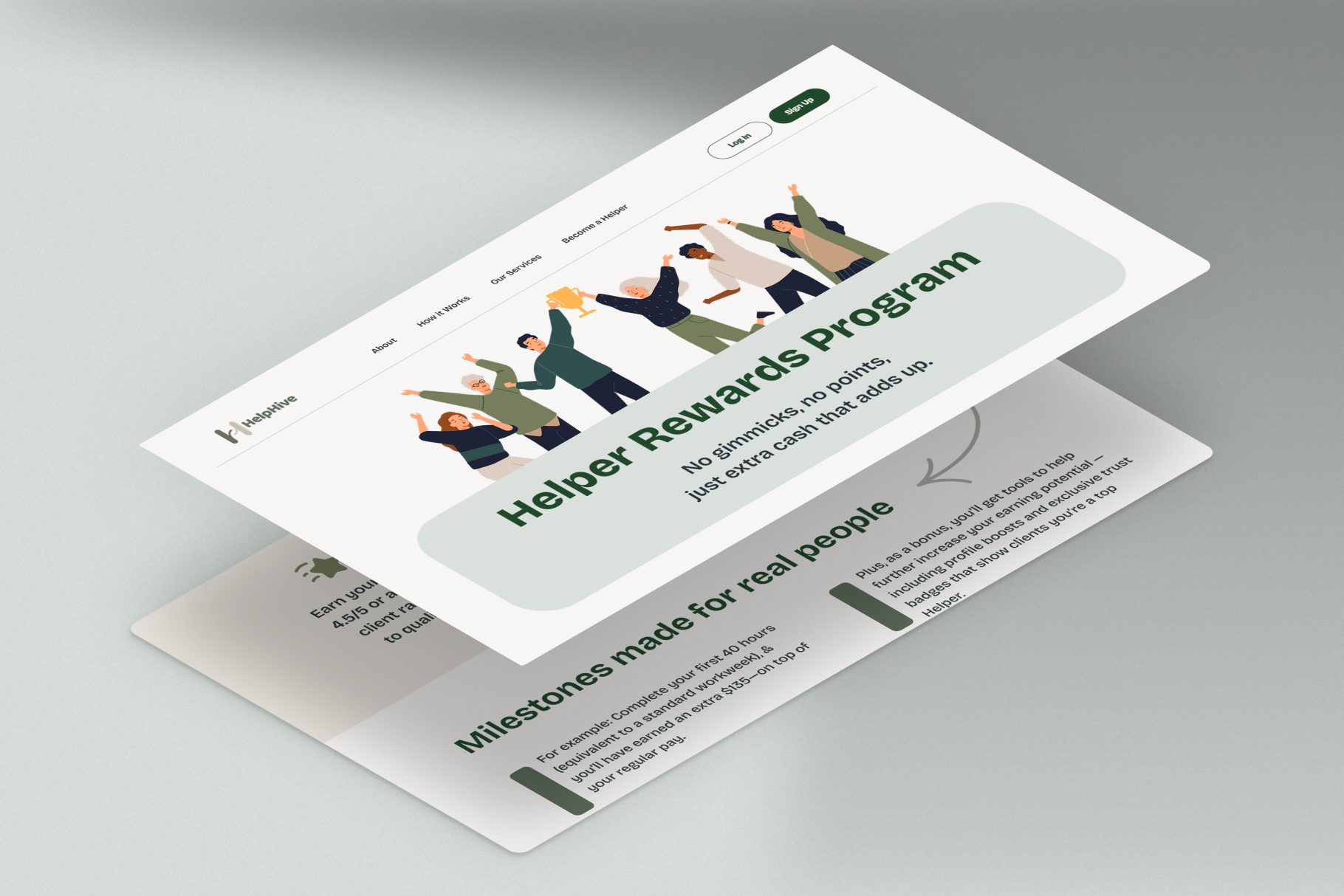 Help Hive app screen