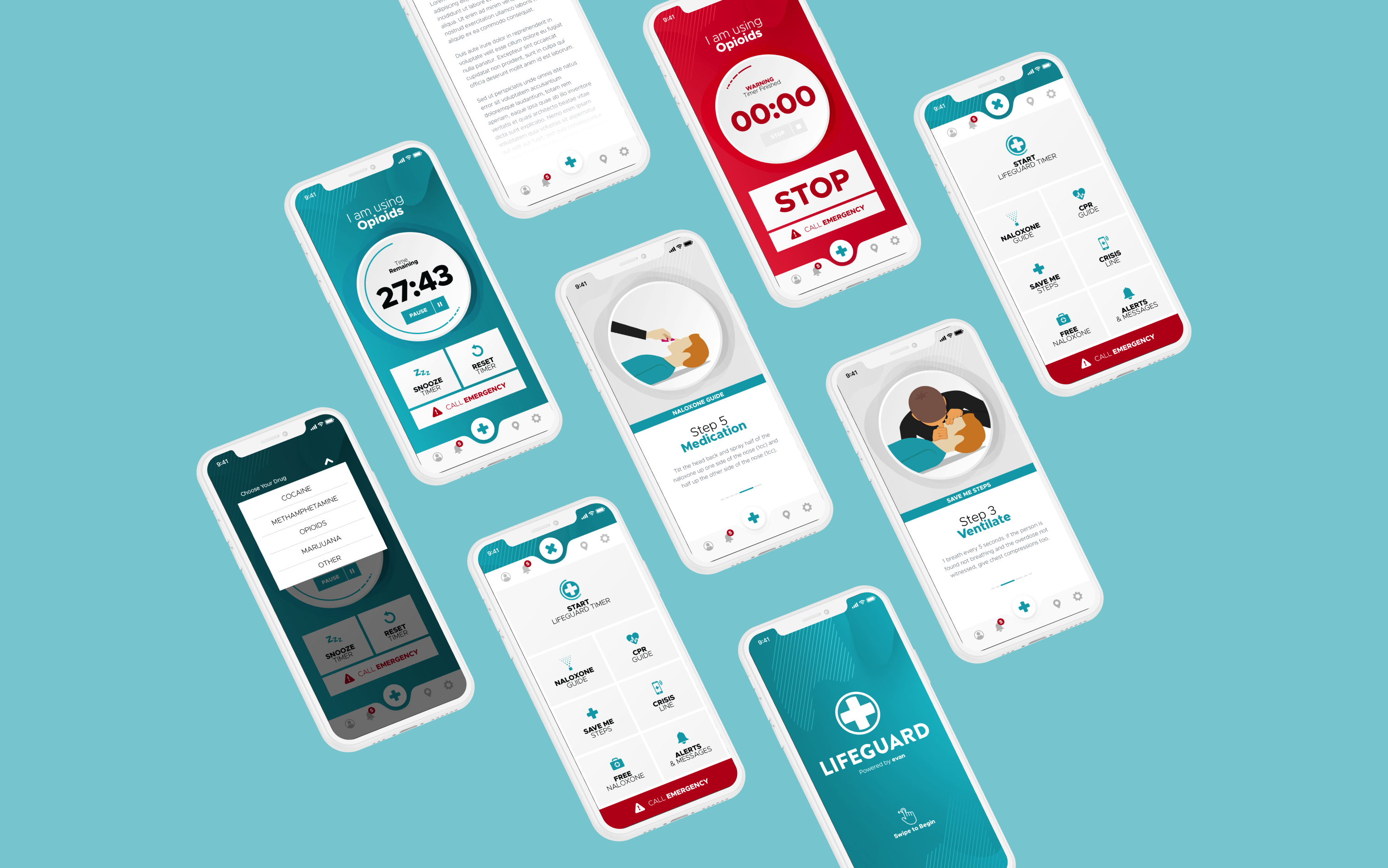 Lifeguard app screen