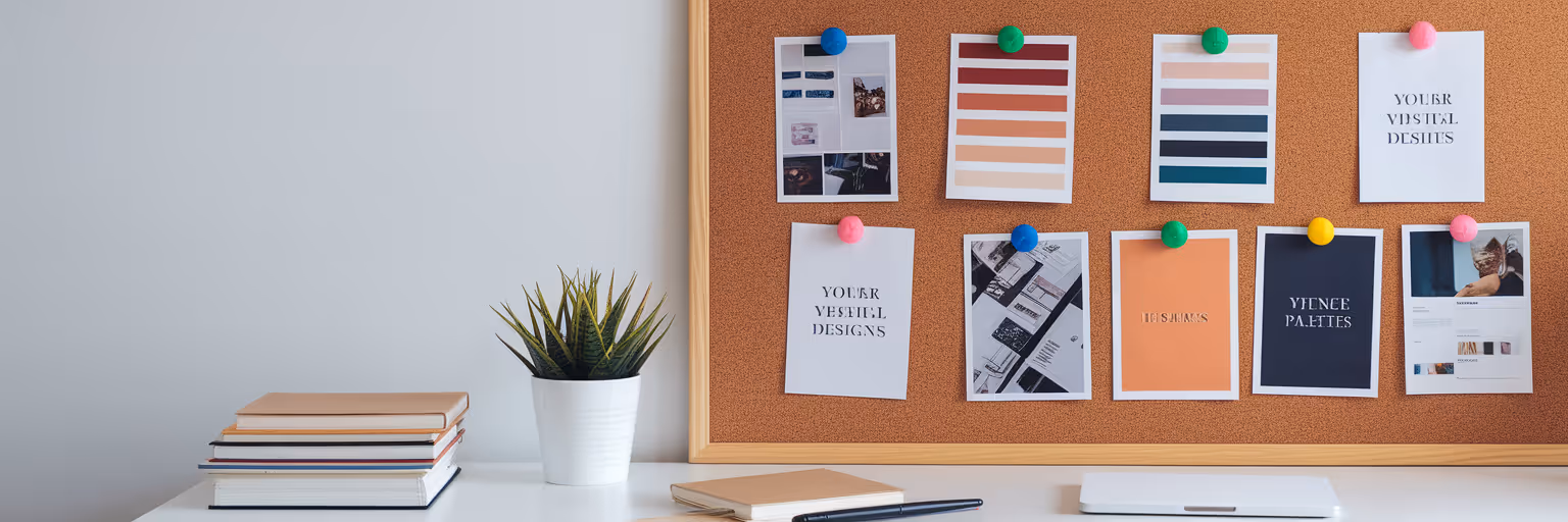 Organized visual inspiration board for designers.