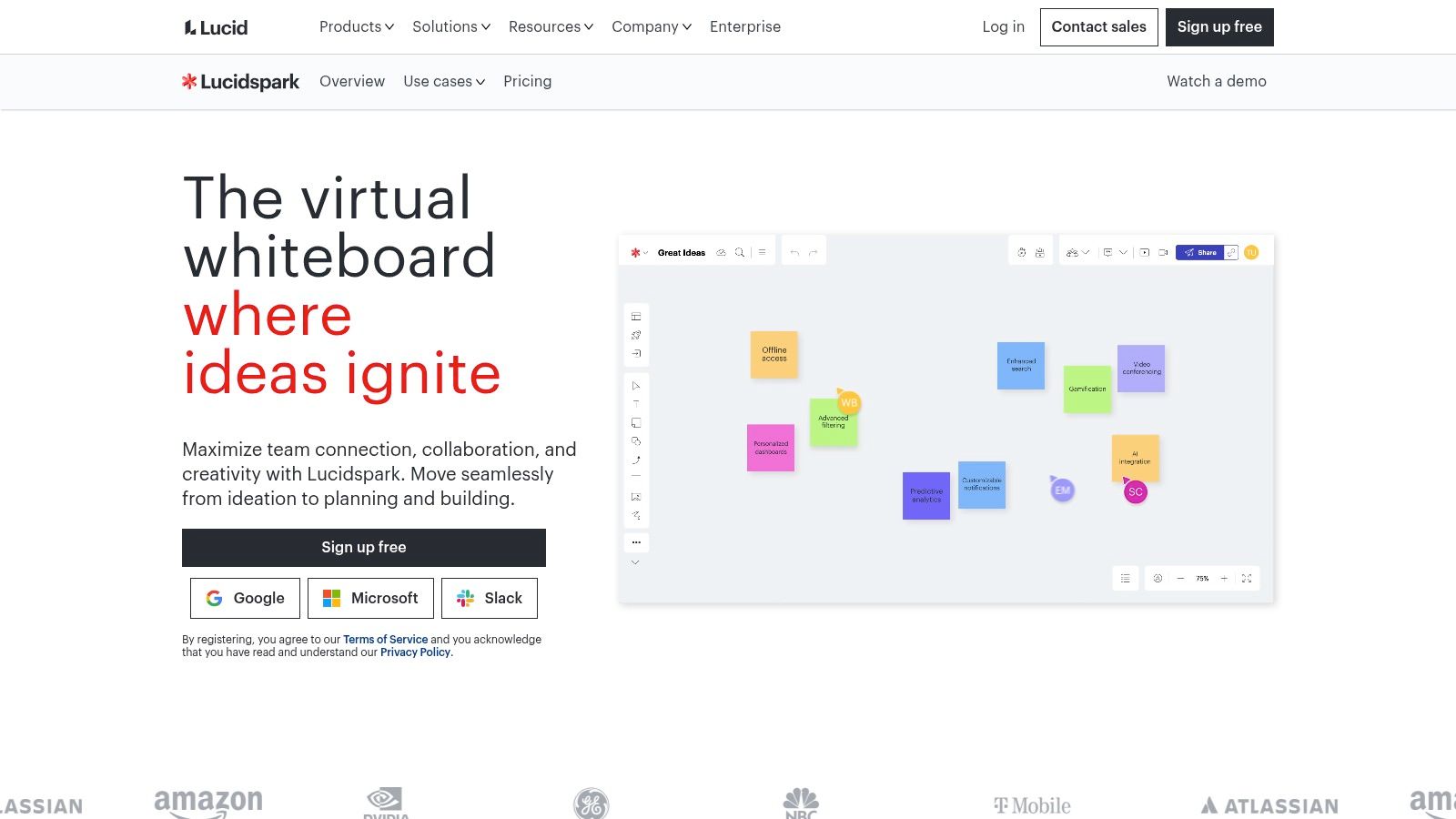 Lucidspark's Enterprise-Ready Ideation Map