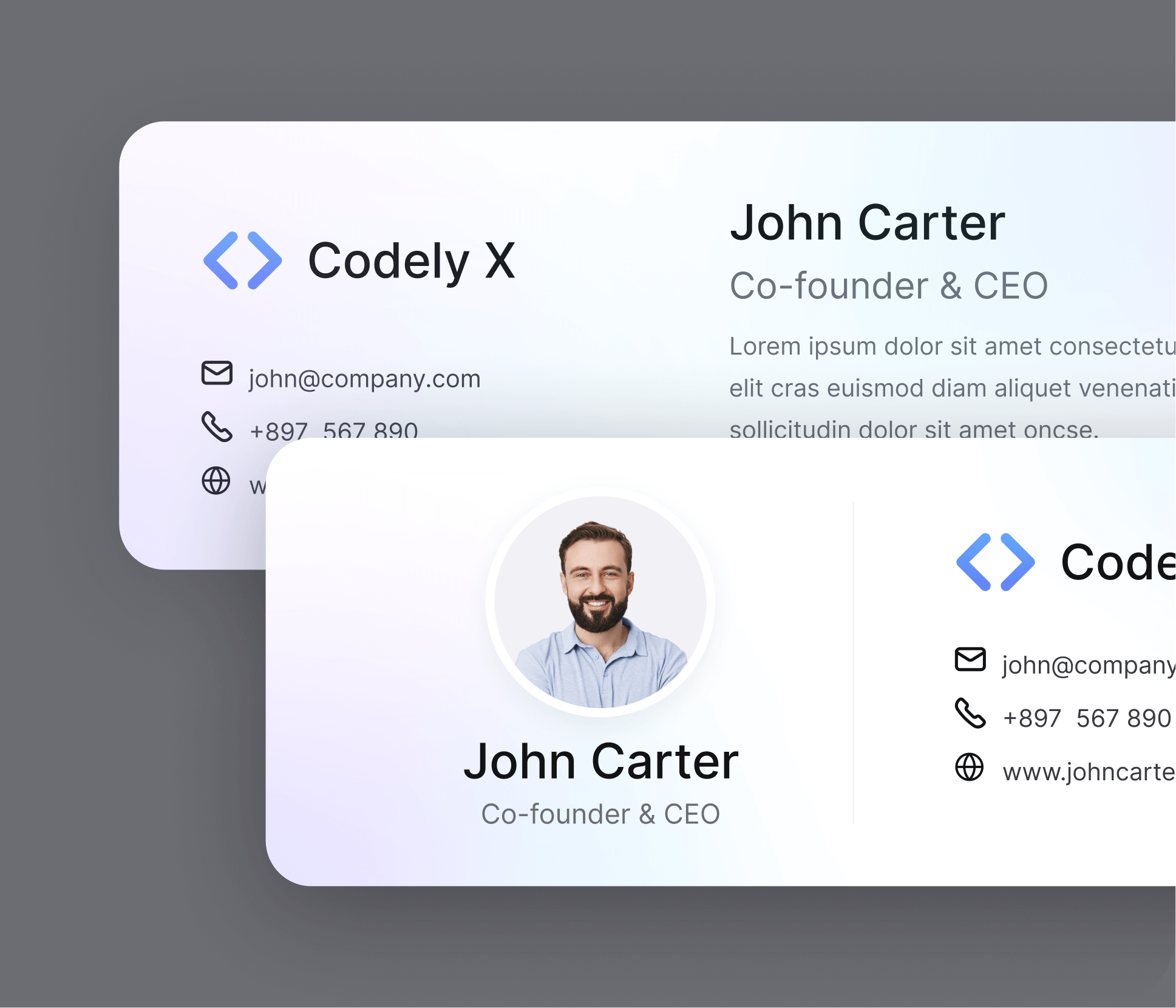 Codely X - Email Signature - B2B SaaS Startup Webflow Template