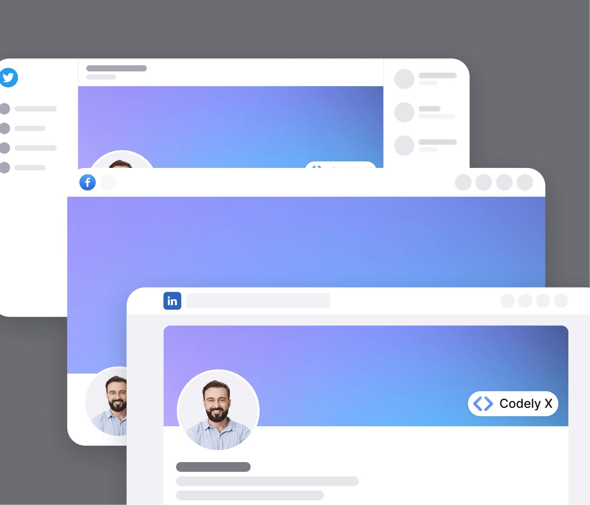 Codely X - Social Media Assets - B2B SaaS Startup Webflow Template