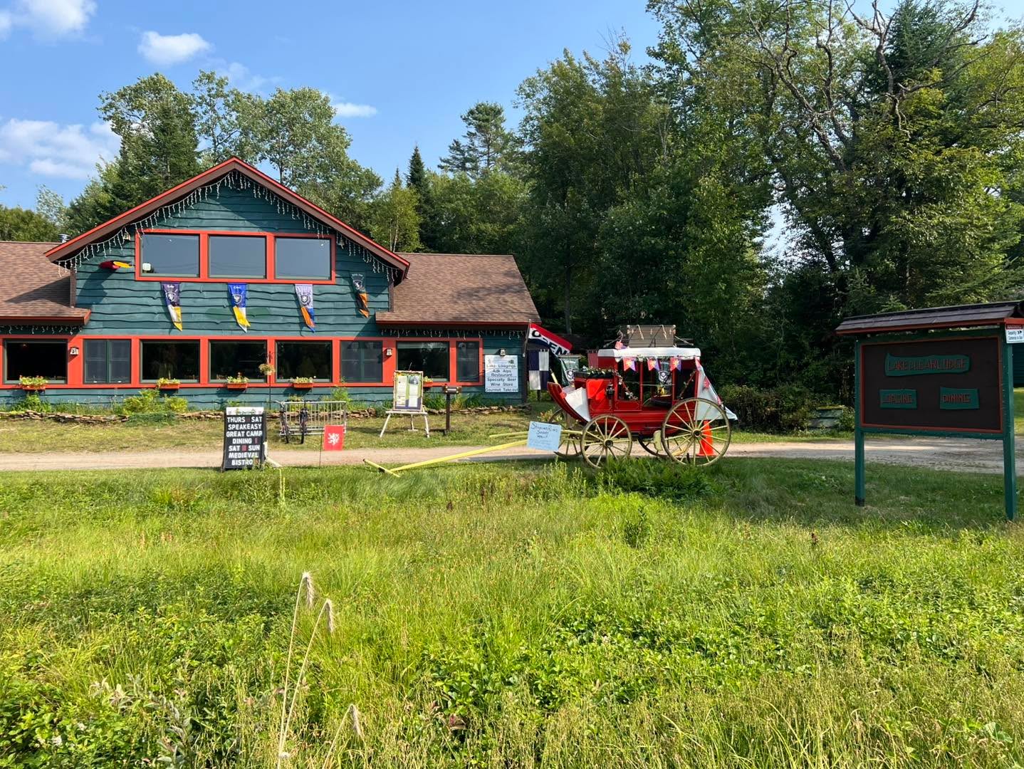 As August rolls by, so is our summer menu and schedule! Starting September 1st, we will have new menus and hours for both dining and the bistro. Stay tuned for that announcement! 

In the meantime, we’re open Thursday through Sunday and have some exciting events coming up! 

This Saturday, August 23rd is our final Trail of Ancient Tonics, Brews, & Foods event (starting to run low on tickets): https://www.lakeclearlodge.com/events/ride-the-trail-of-ancient-tonics-brews-foods

Saturday, August 30th is our eighth annual Light Up Your Senses Event with fun additions for this year: https://www.lakeclearlodge.com/events/8th-annual-st-regis-fire-tower-lighting-celebration-fundraiser

We hope to see you soon!