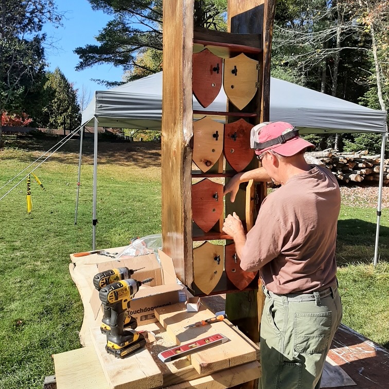 Another woodworking project from Ernest. Comment below if you have a guess what these will be used for! 

#lakeclearlodge #woodworking #adirondacks