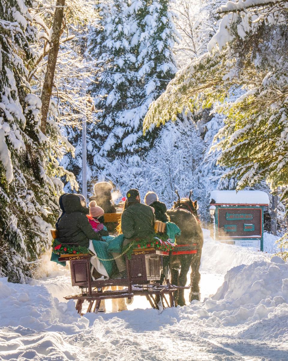 A few last minute Sleigh Ride and/or Speakeasy Dinner tickets have become available tonight (Friday) and Sunday! 

Reserve here for winter fun: https://www.lakeclearlodge.com/experiences/sleigh-rides