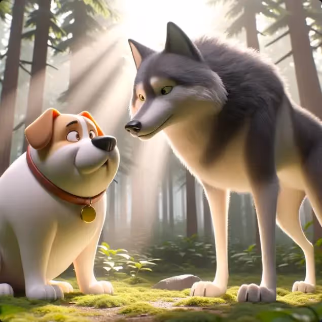 O Cachorro e o Lobo