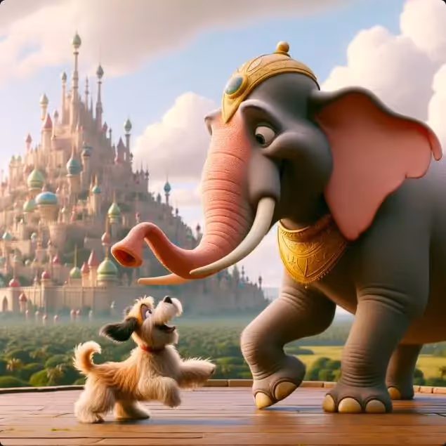 O Elefante e o Cachorro
