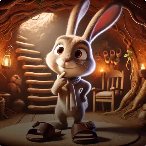 The Rabbit Throws Out His Sandal