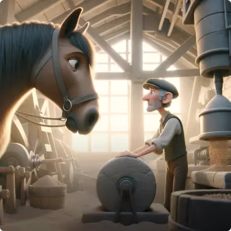 The Battle Horse and The Miller