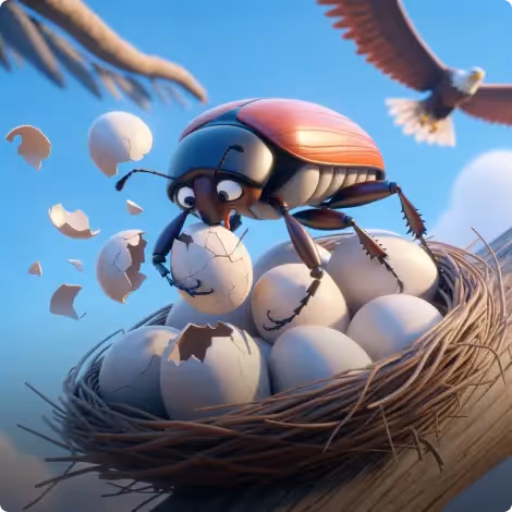 The Eagle and the Beetle