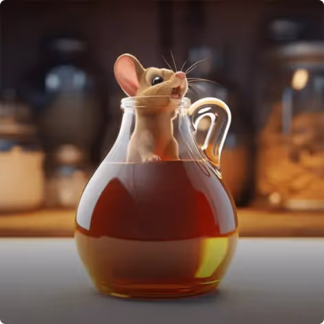 The Mouse in the Wine Jar and the Cat