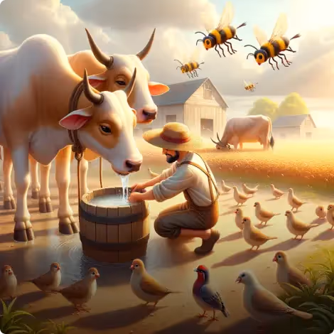The Wasps, Partridges, and The Farmer