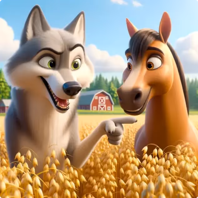 The Wolf and The Horse
