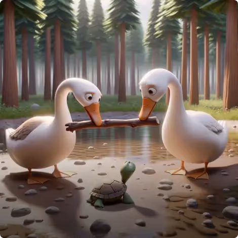 The Tortoise And The Geese