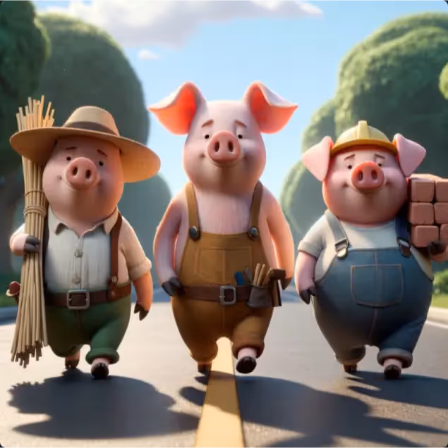 De tre små Grisarna