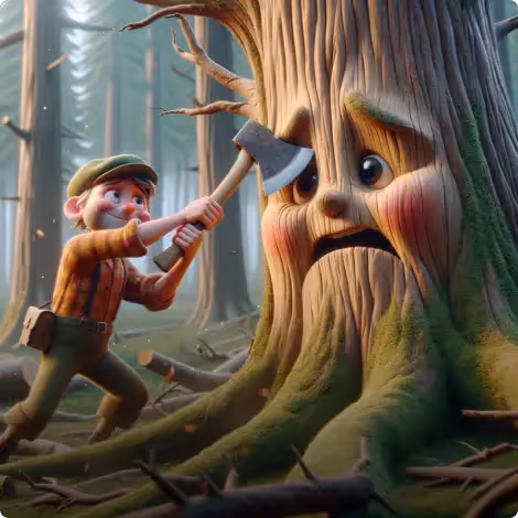 The Oak and the Woodcutter