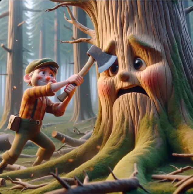 The Oak and the Woodcutter