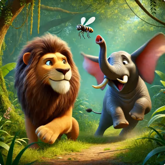 The Lion, Jupiter, and The Elephant