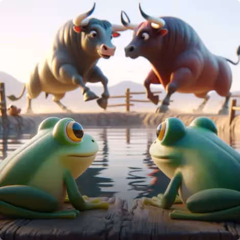 The Frogs and The Fighting Bulls