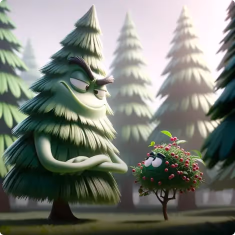 The Fir Tree and the Bramble