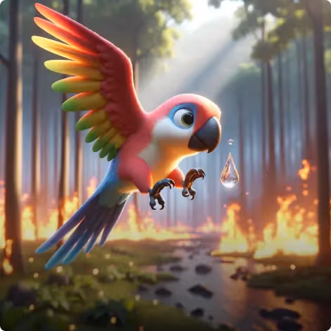 The Brave Little Parrot