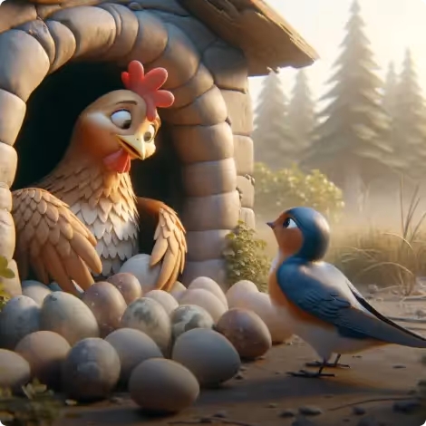 The Hen and The Swallow