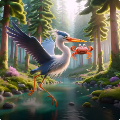The Heron and the Crab