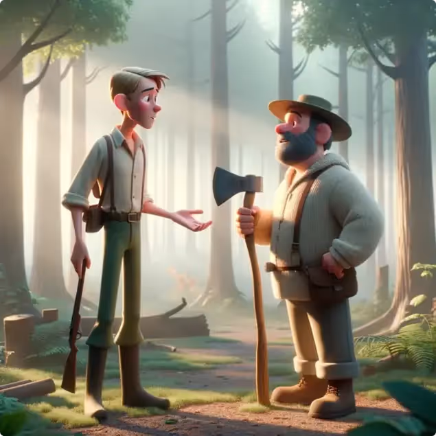 The Hunter and The Woodman