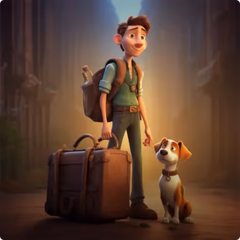 The Traveler and His Dog