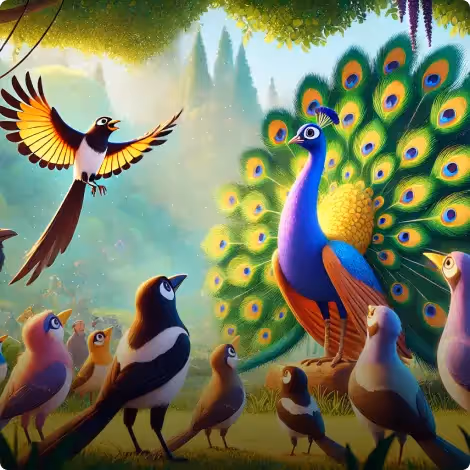 The Peacock and The Magpie