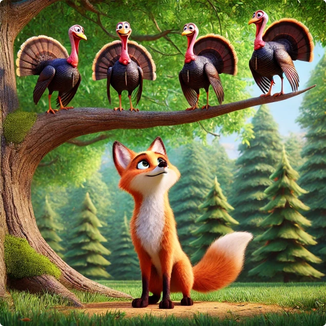 The Fox and the Turkeys