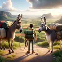 The Donkey and the Mule by Aesop