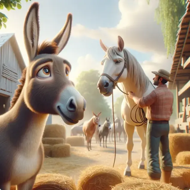 The Donkey that envied the Horse
