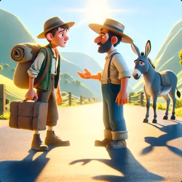 The Donkey and His Shadow