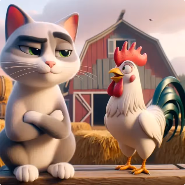The Cat and the Rooster