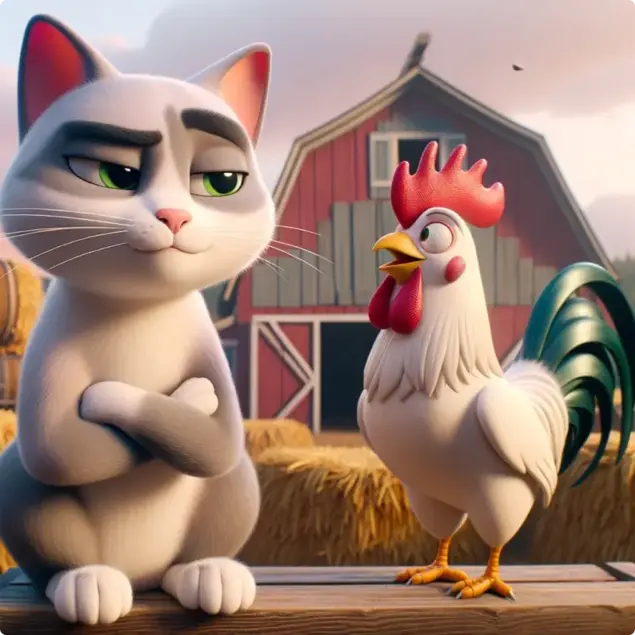 The Cat and the Rooster
