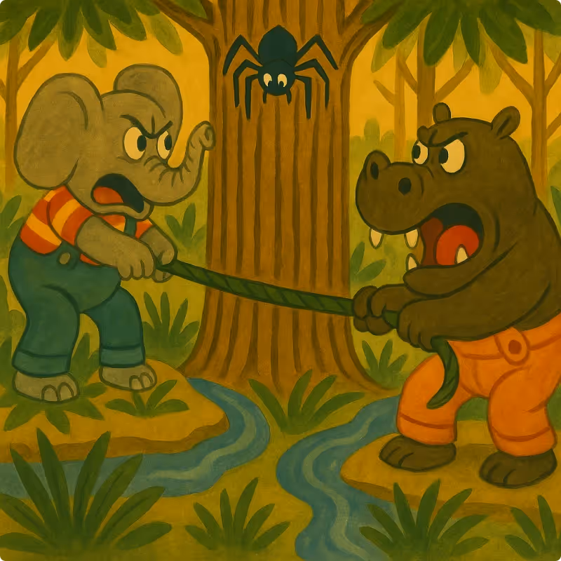 Anansi the Spider Stories - Anansi and the Tug of War